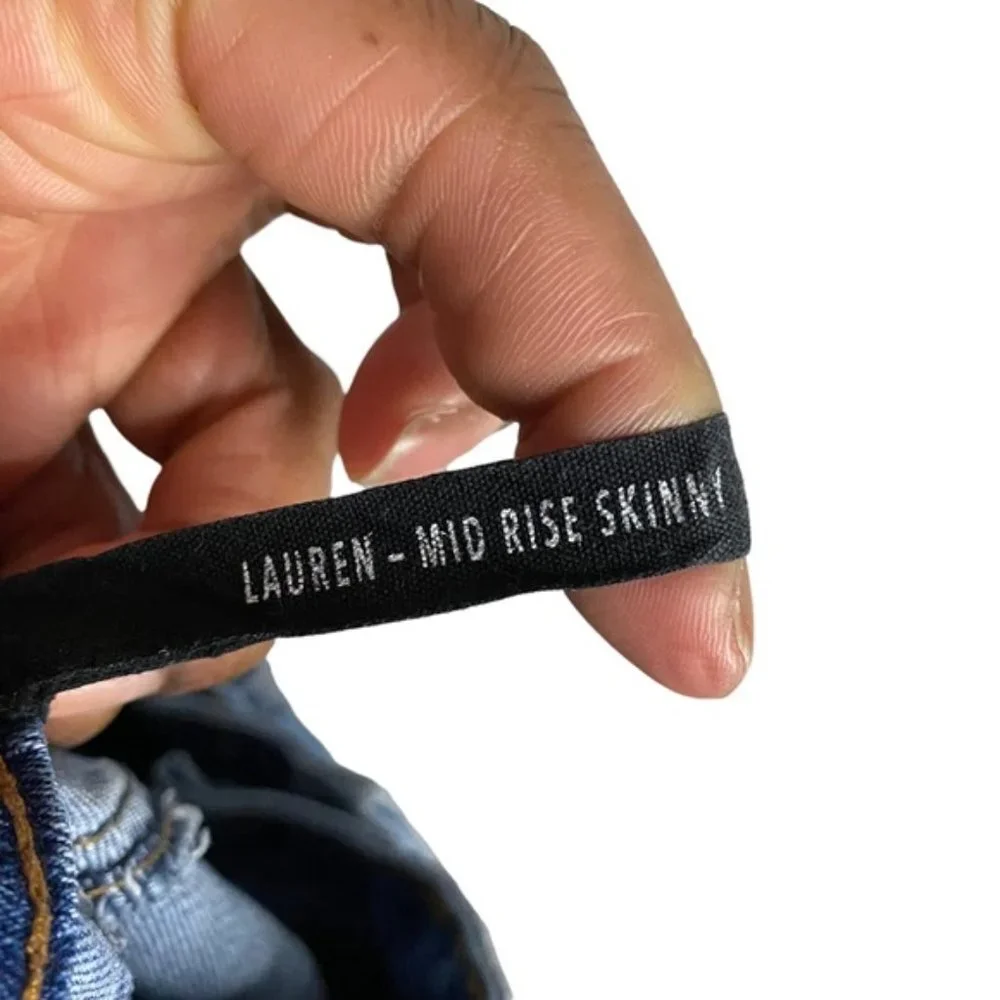 Bluenotes Women's Lauren Medium Indigo Mid Rise Skinny Denim - Picture 3 of 8